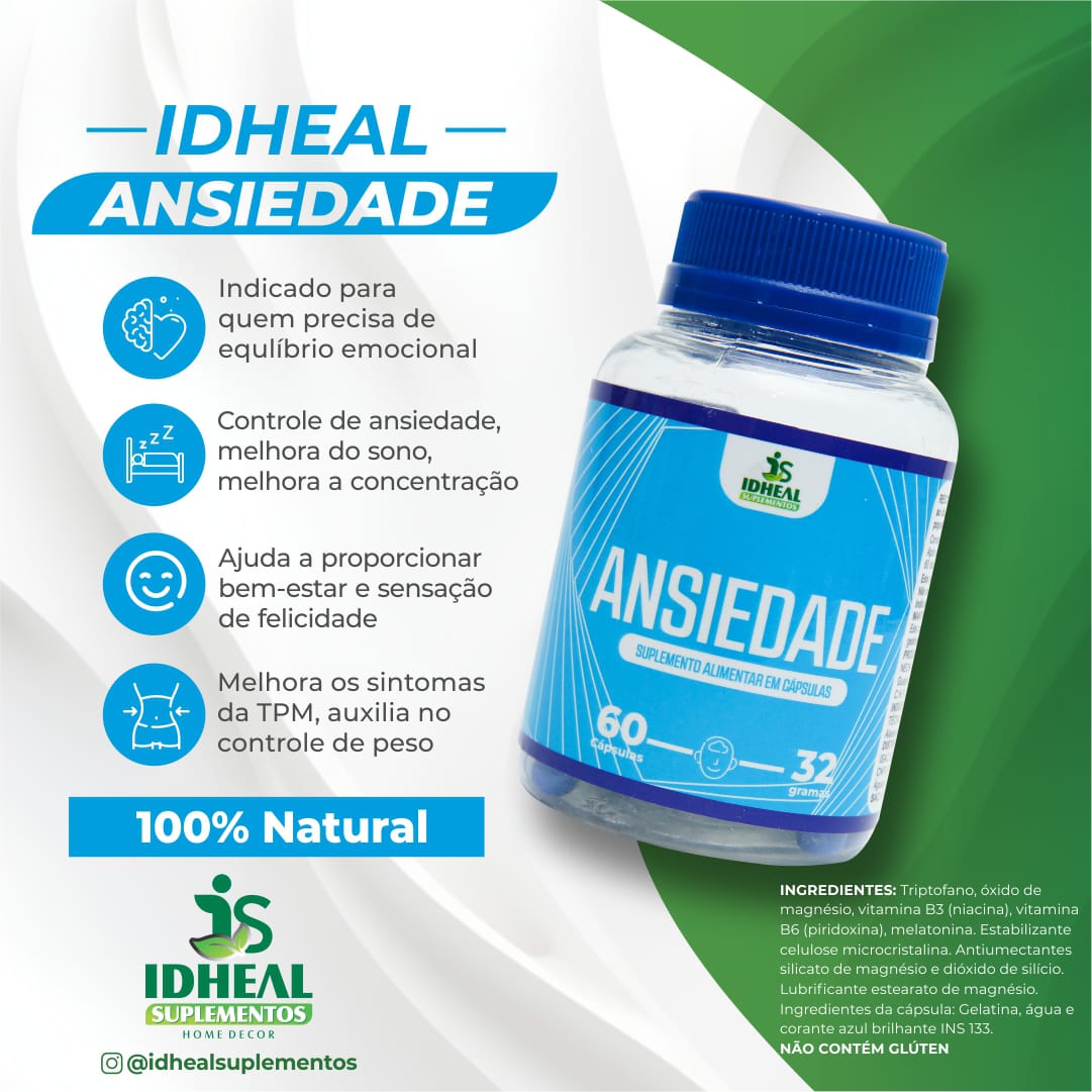 IDHEAL DIA A DIA – Suplemento com Ingredientes Naturais de Origem Vegetal