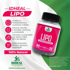 IDHEAL LIPO NATURAL – Suplemento com Ingredientes de Origem Vegetal